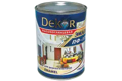 Эмаль ПФ-115 DEKOR Куб.краски белая глянцевая 2,6 кг 