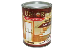 Эмаль д/пола DEKOR Куб.краски золотисто-коричневый 2,6кг 