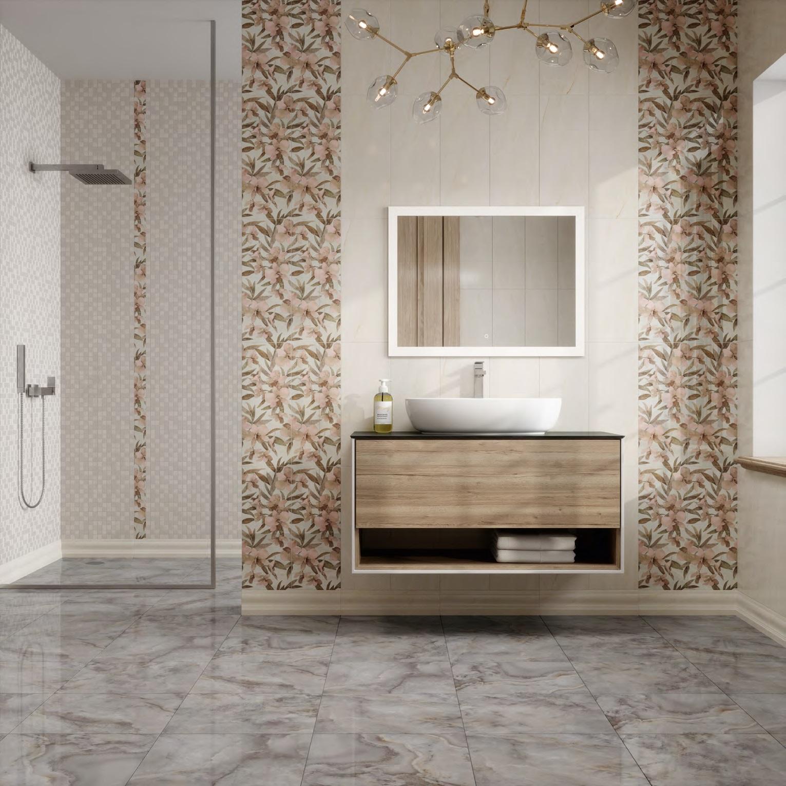 Керамический гранит KERAMA MARAZZI 40,2х40,2 Стеллине бежевый светлый лаппатированный обрезной