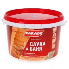 Лак для бань и саун акриловый Parade L-30 Финляндия полуматовый 2,5л Распродажа